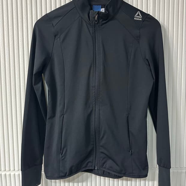 리복 REEBOK 블랙 기능성 트레이닝 집업 자켓 여성 85