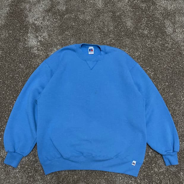 90s russell athletic sweat 러셀스웻 베이비블루