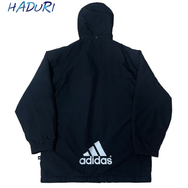 아디다스 00s 백로고 블랙누빔점퍼 100