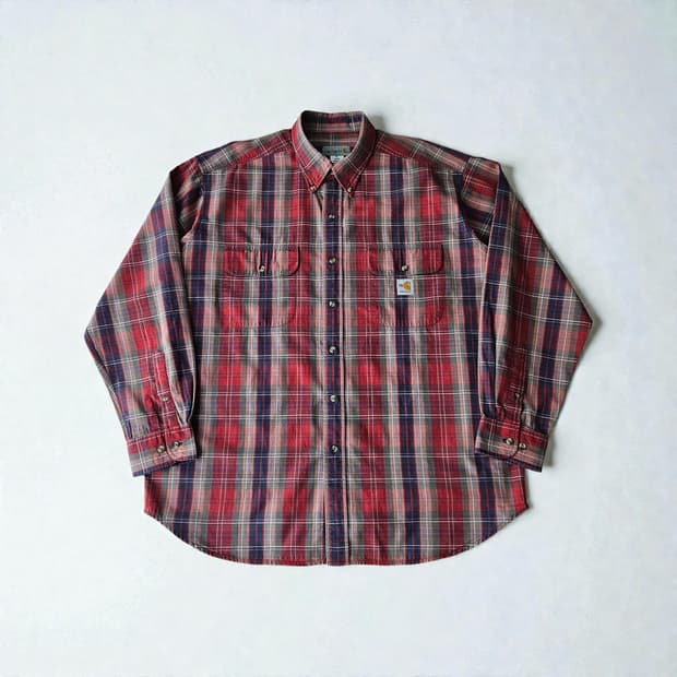 FR칼하트 면 오버핏 긴팔셔츠 XL