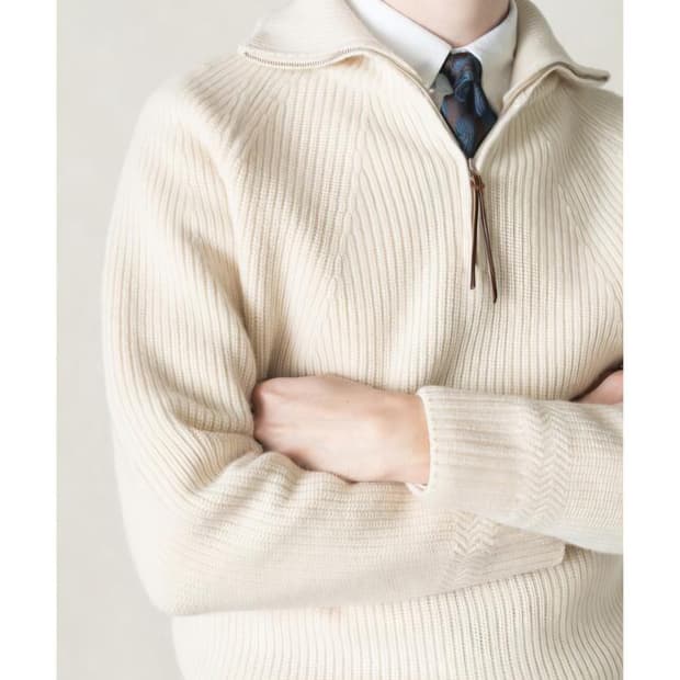 부기홀리데이 하프집업 니트