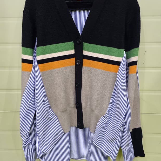 MOSIQINA 레이어드 가디건 셔츠 M