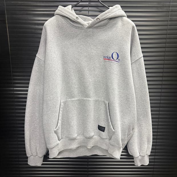 에즈카톤 오버핏 후드 후디 맨투맨 스웻셔츠 L 100 그레이 회색 스트릿