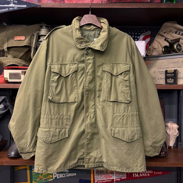 60s 오리지날 U.S ARMY M-1965 야전상의 필드자켓 N475
