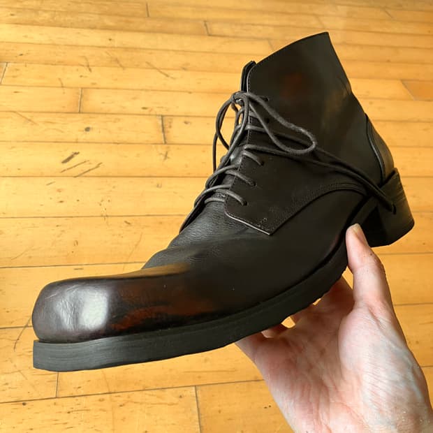 Whoop de doo 훕데두 스퀘어 레이스 스루 힐 부츠 (270)