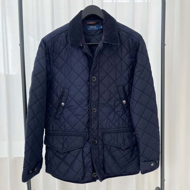 폴로 랄프로렌 퀼팅 자켓 네이비 L