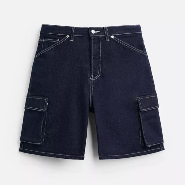 자라 데님 카고 숏팬츠