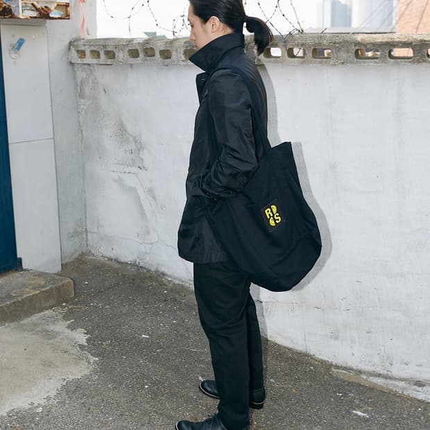 Raf Simons x Smiley Logo Patch Tote Bag