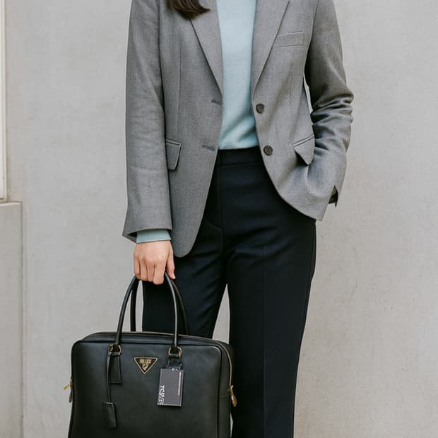 프라다 사피아노 토트백