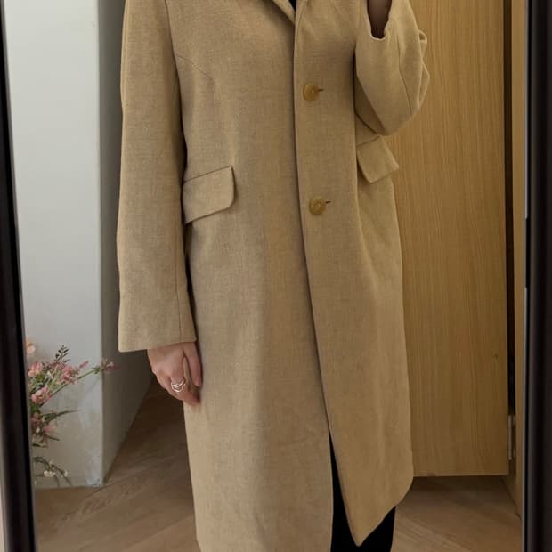 질샌더 카멜 코트