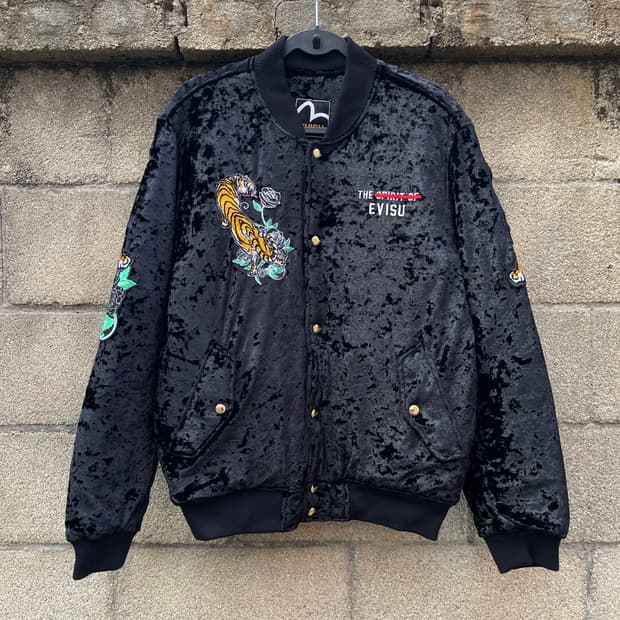 [100] 에비수 호랑이 자수 벨벳 자켓 (~105)