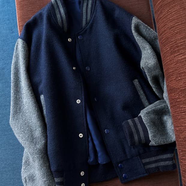 Felted wool easy stadium jacket Jacket