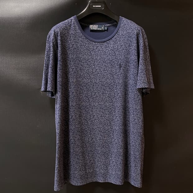L) Polo Ralph Lauren 이태리 패브릭 네이비 반팔 티셔츠