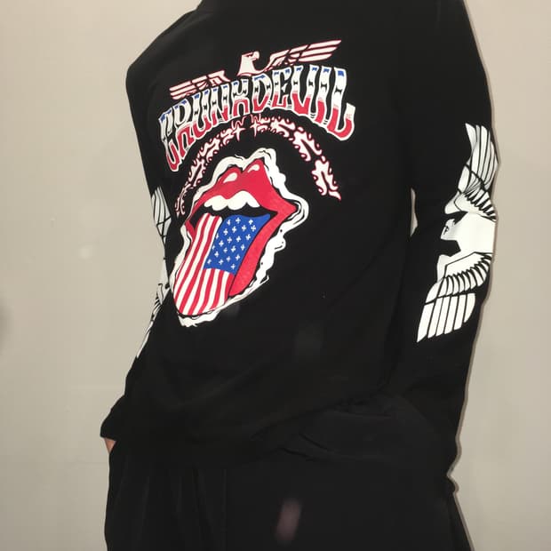 빈티지 롤링스톤즈 긴팔 y2k 스트릿