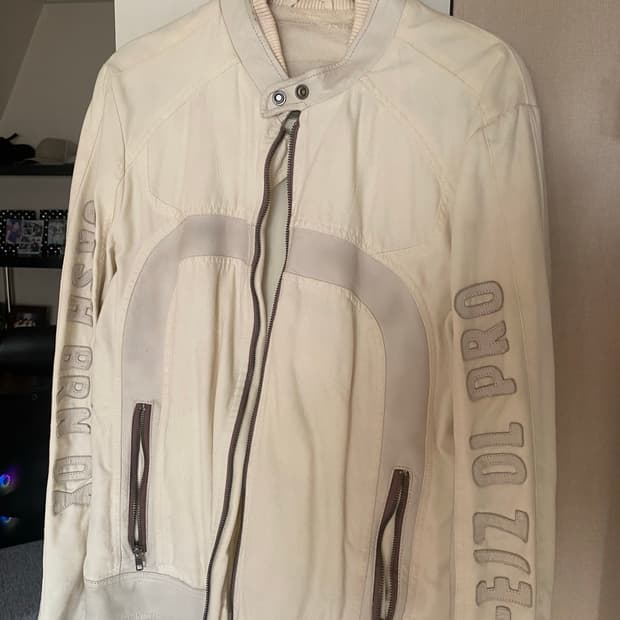 디젤 바이커 자켓 white