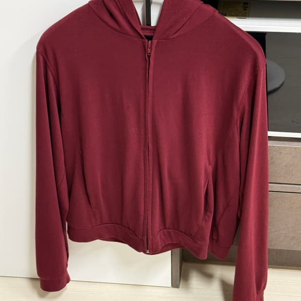 머듈 라운지 후드집업 버건디 3사이즈