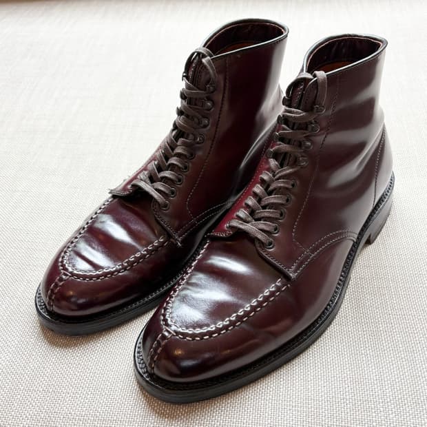 [US 7] Alden 40288H 쉘 코도반 탱커 부츠 버건디