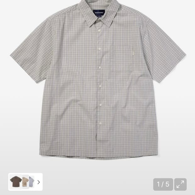 디스이즈네버댓 Check S/S Shirt Stone 구매합니다