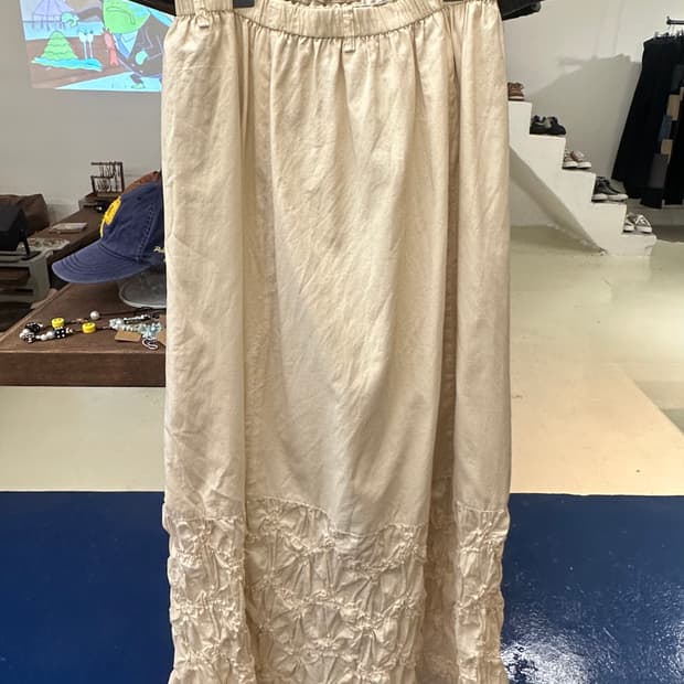 Jpn vtg ivory 히피스커트