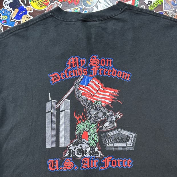 00s US Air Force 빈티지 티셔츠 XXL