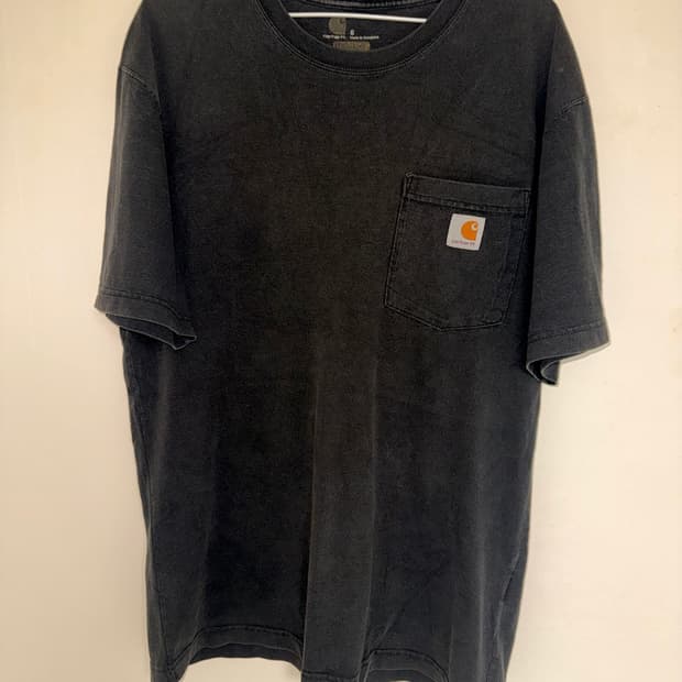 칼하트 블랙 반팔 티셔츠 S