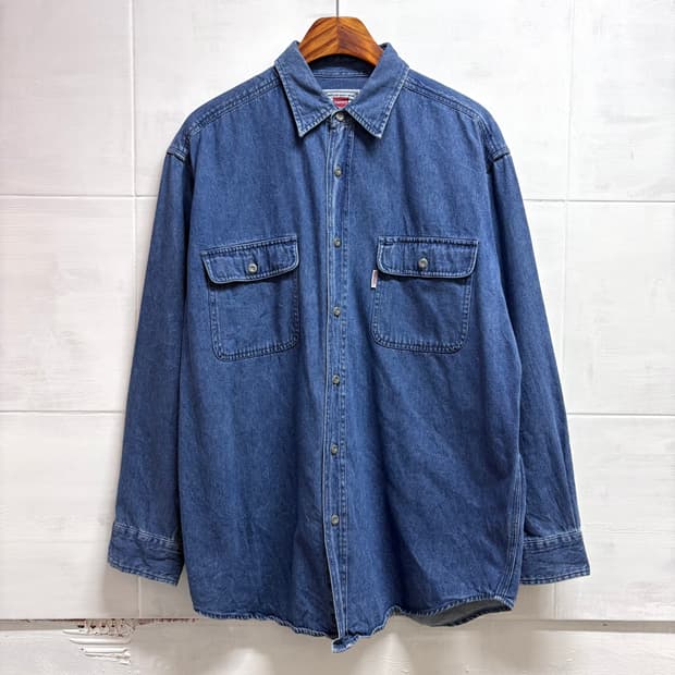 Hanes 헤인즈 데님 청 남방 셔츠 