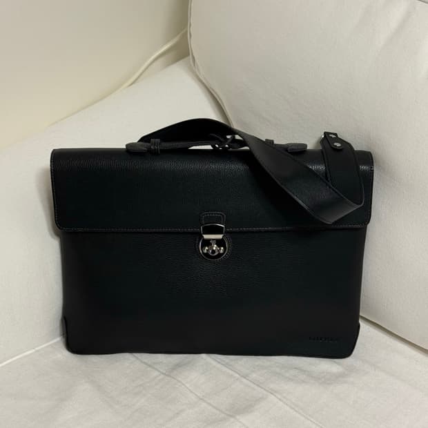 로터프 천연 소가죽 서류 가방 숄더백