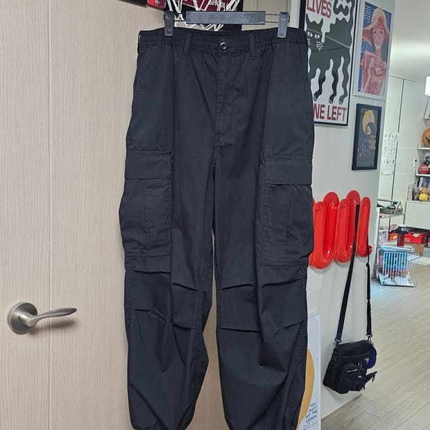 gu 슈퍼 와이드 카고 팬츠 L