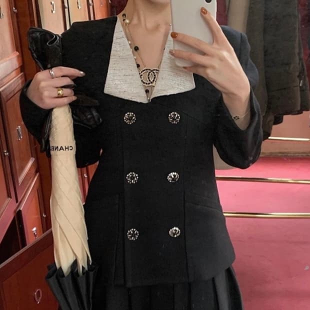 서쿠키 트위드 자켓