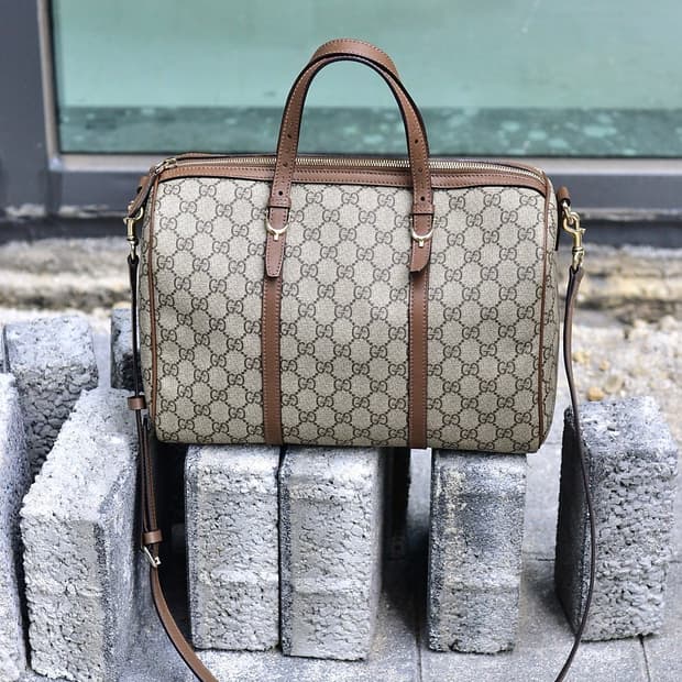 구찌 GG 수프림 보스턴백 (정품)