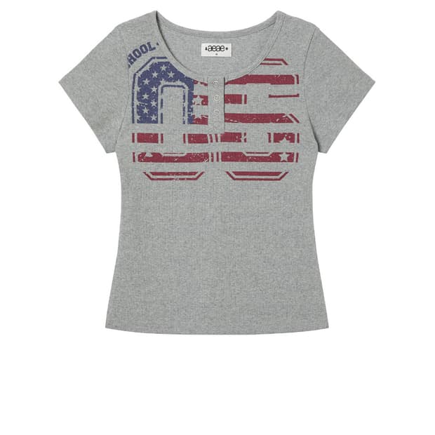 aeae usa banner henly neck tee