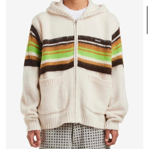 오베이 마이어스 니트후드집업