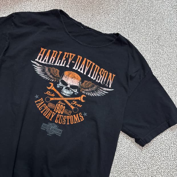 [택포] Harley Davidson 할리 데이비슨 반팔 티셔츠 [B+]