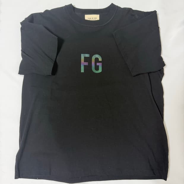 [정품] 피어 오브 갓 3M 리플렉티브 FG 로고 티셔츠(S)