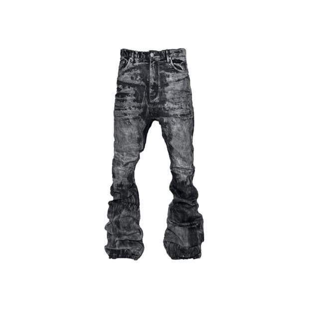 (2) emostanceclub pentagram flare jeans