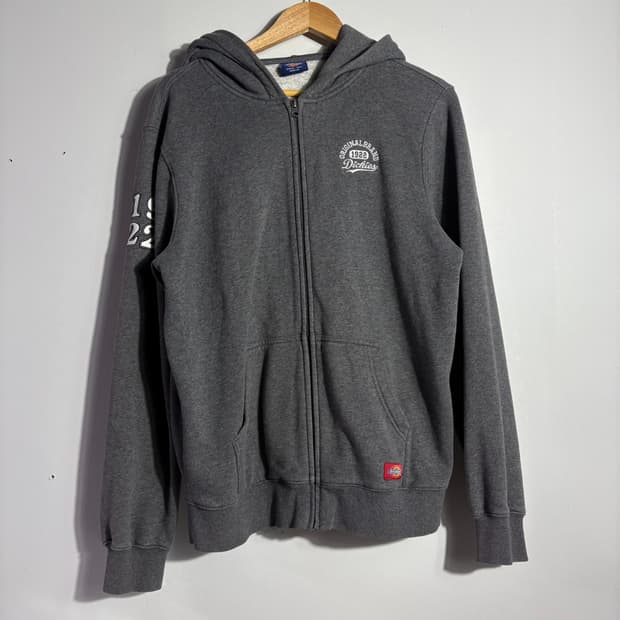 디키즈 1922 로고 차콜 후드집업  (무료배송)