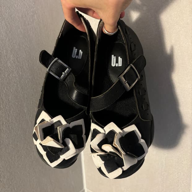 센소유니코 t.b 메리제인 레더슈즈 