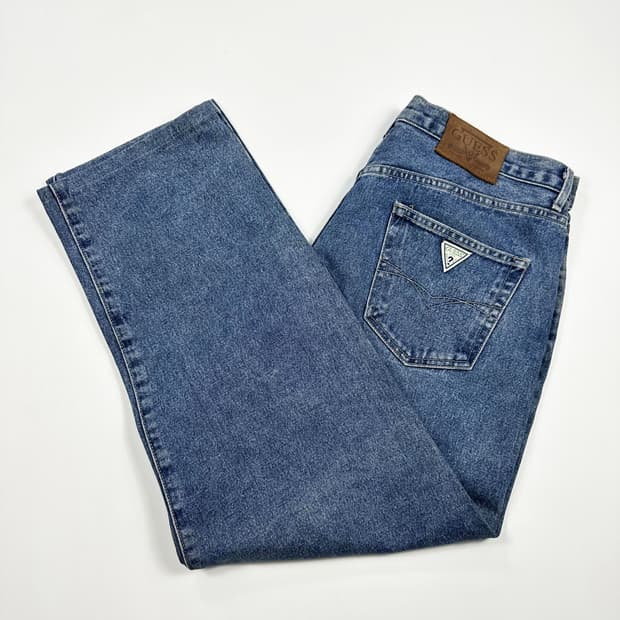 36 90s 게스 USA 빈티지 레귤러 데님팬츠