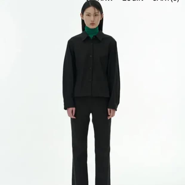 아모멘토 자카드 셔츠 3회착용 0사이즈