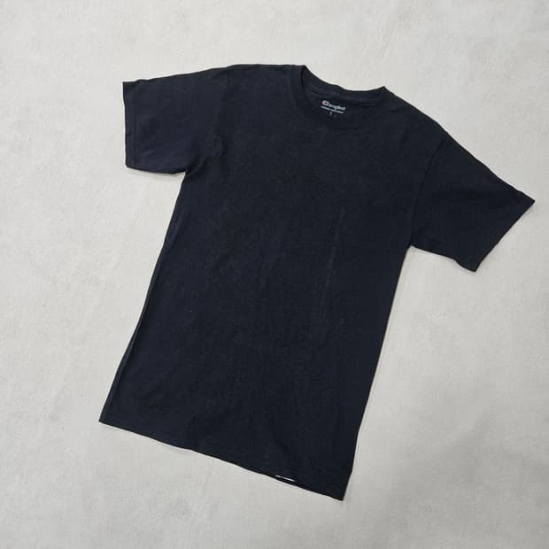 S 챔피온 여성 블랙 반팔티 0327Y