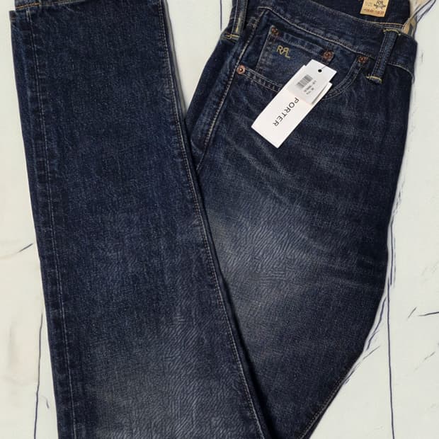 RRL 더블알엘 슬림 내로우 데님 팬츠