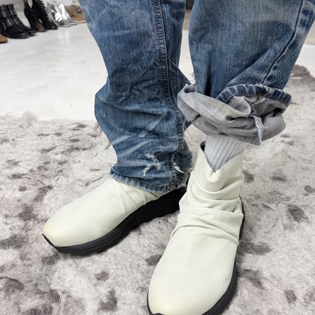 토네이도 마트 드레이프 레더 부츠