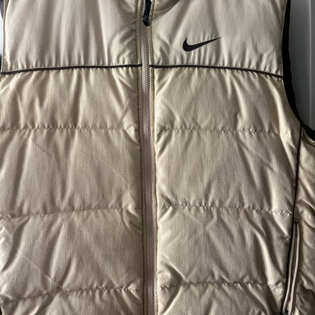 빈티지 나이키 acg 패딩베스트 베이지 L