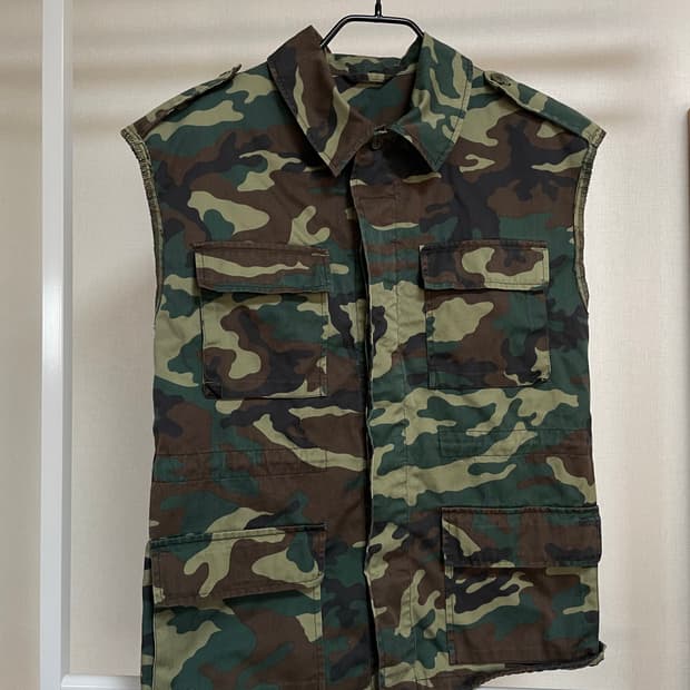 러시아군 카모 자켓 베스트 