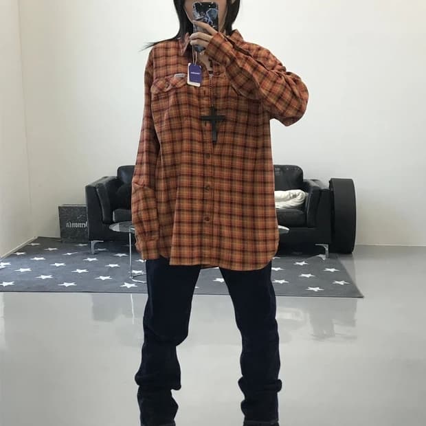  콜럼비아 체크셔츠