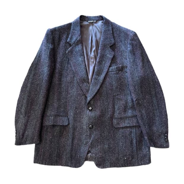 Harris tweed wool blazer