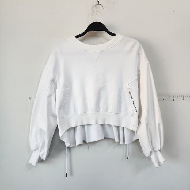 디젤 화이트 레이어드 맨투맨