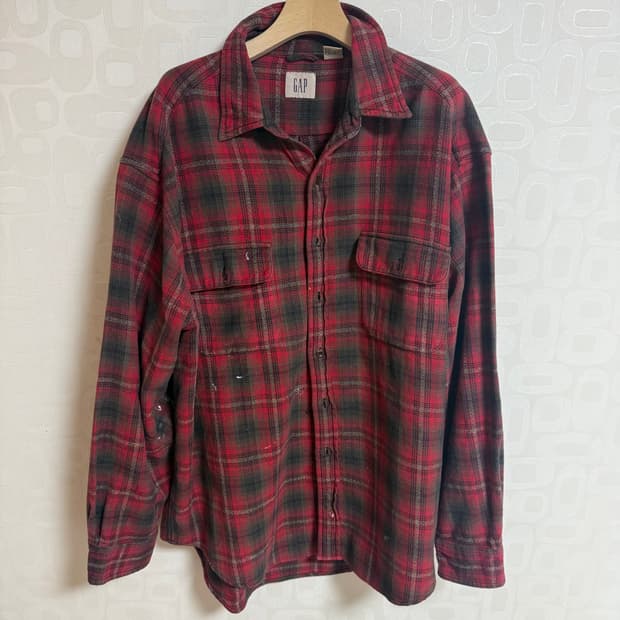 90S GAP 체크 셔츠 XL사이즈