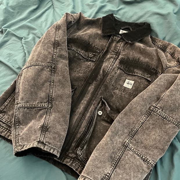 스투시 워시드 캔버스 자켓 L (워크자켓)