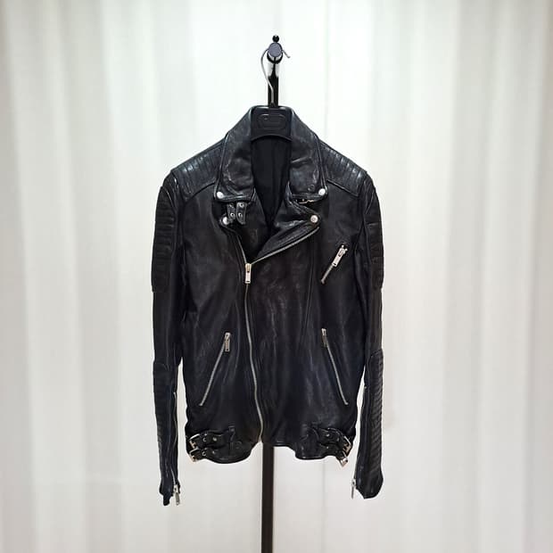 (택포) 이태리 소재 양가죽 바이커 자켓 100 B572